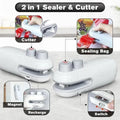 Rechargeable 2-in-1 Mini Bag Sealer & Cutter – Portable Food Sealing Machine