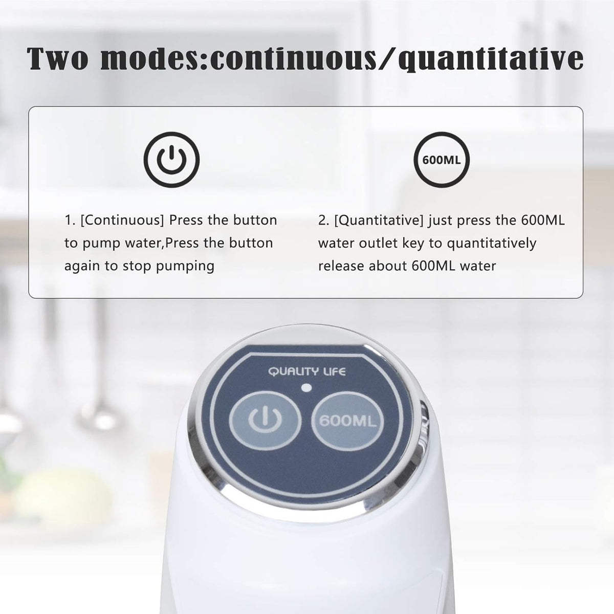 Rechargeable Automatic Water Dispenser – One Touch Electric Pump