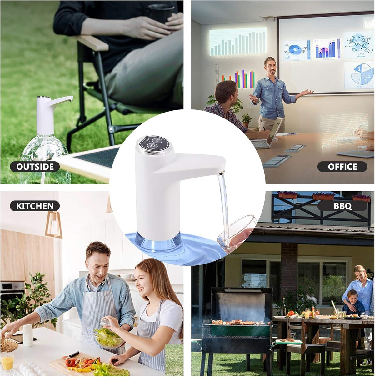 Rechargeable Automatic Water Dispenser – One Touch Electric Pump