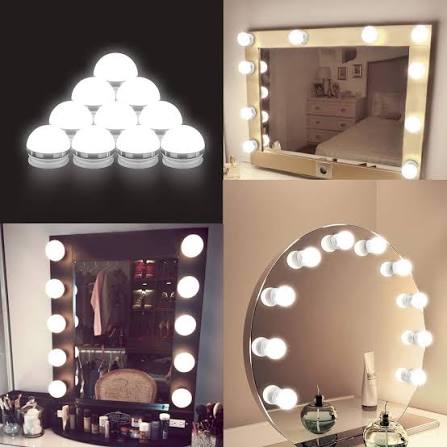 10 Bulbs Mirror Vanity Light – 3 Lighting Modes