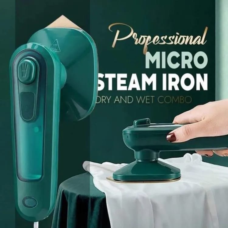 Portable Mini Steam Iron with Spray – Wet & Dry Ironing