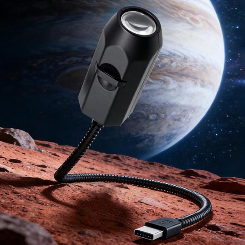 USB Moon & Earth Planet Projector Light – 6 Projection Lenses