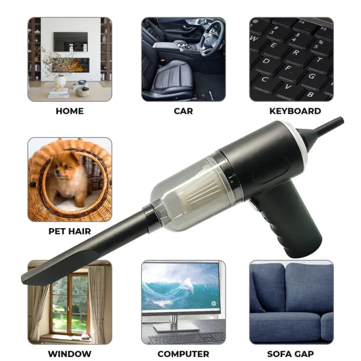 3-in-1 Cordless Car Vacuum Cleaner & Air Blower