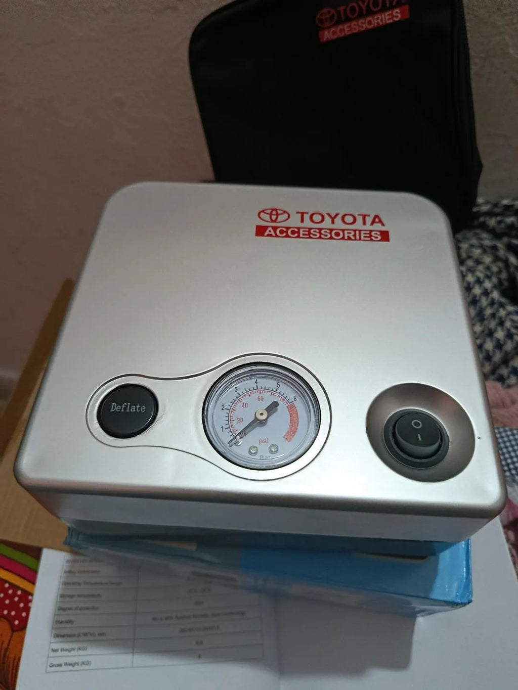 Portable 12V Tire Inflator Air Compressor – Cars & Bikes