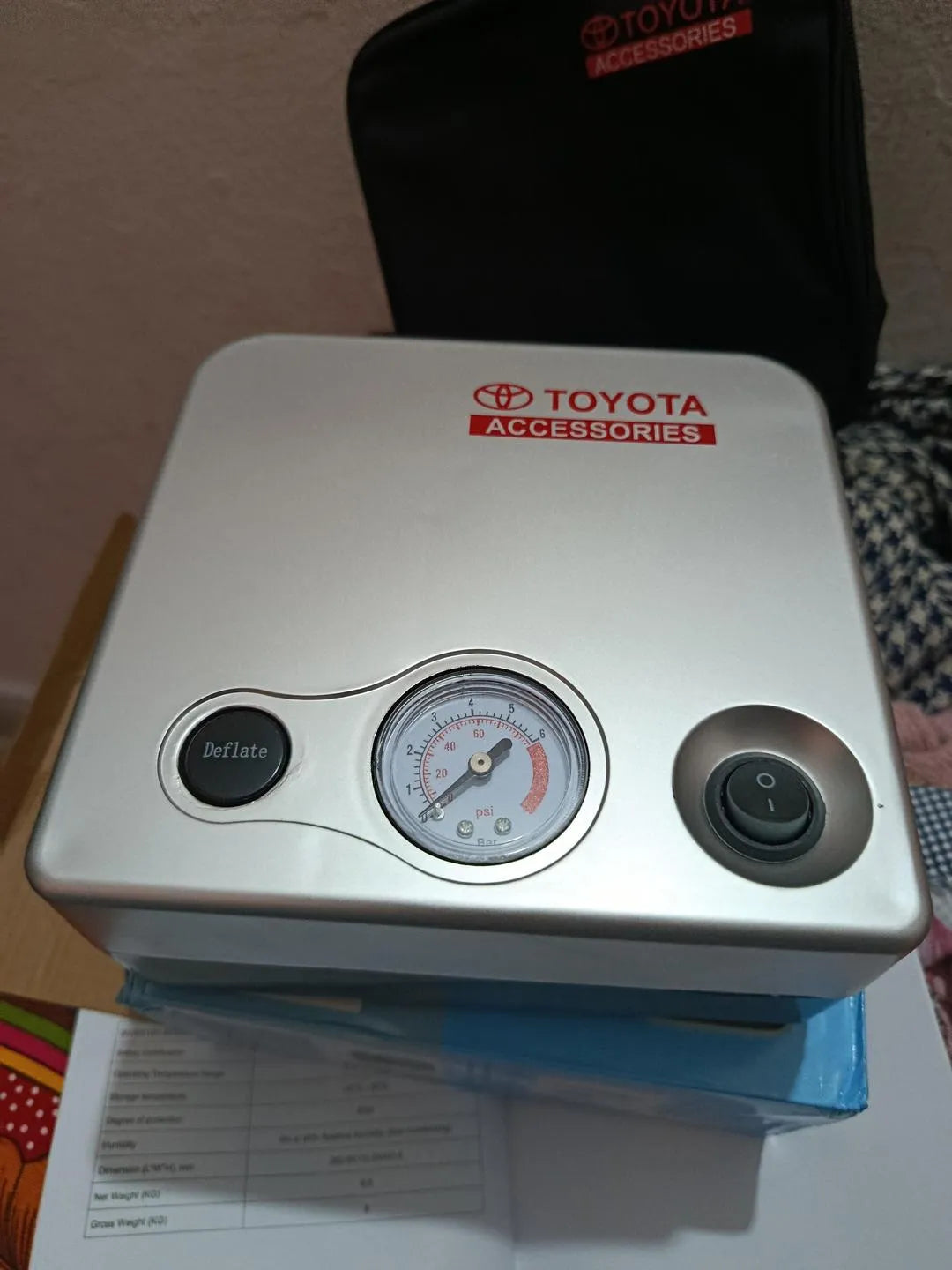 Portable 12V Tire Inflator Air Compressor – Cars & Bikes