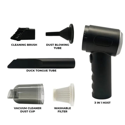 3-in-1 Cordless Car Vacuum Cleaner & Air Blower