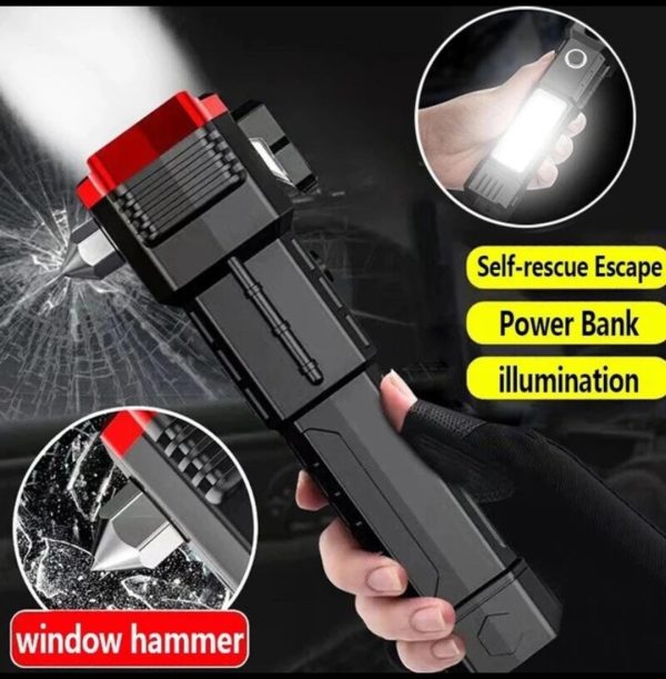 Rechargeable Tactical LED Flashlight & Emergency Power Bank
