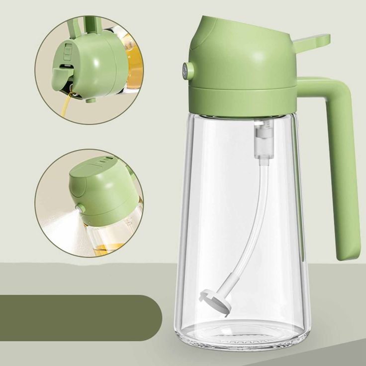 2-in-1 Oil Spray Bottle & Dispenser – 470ml